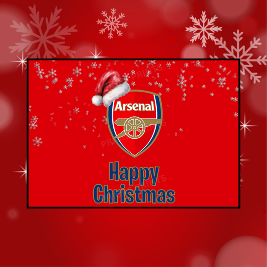 Football Teams Christmas Chocolate Bar Wrapper