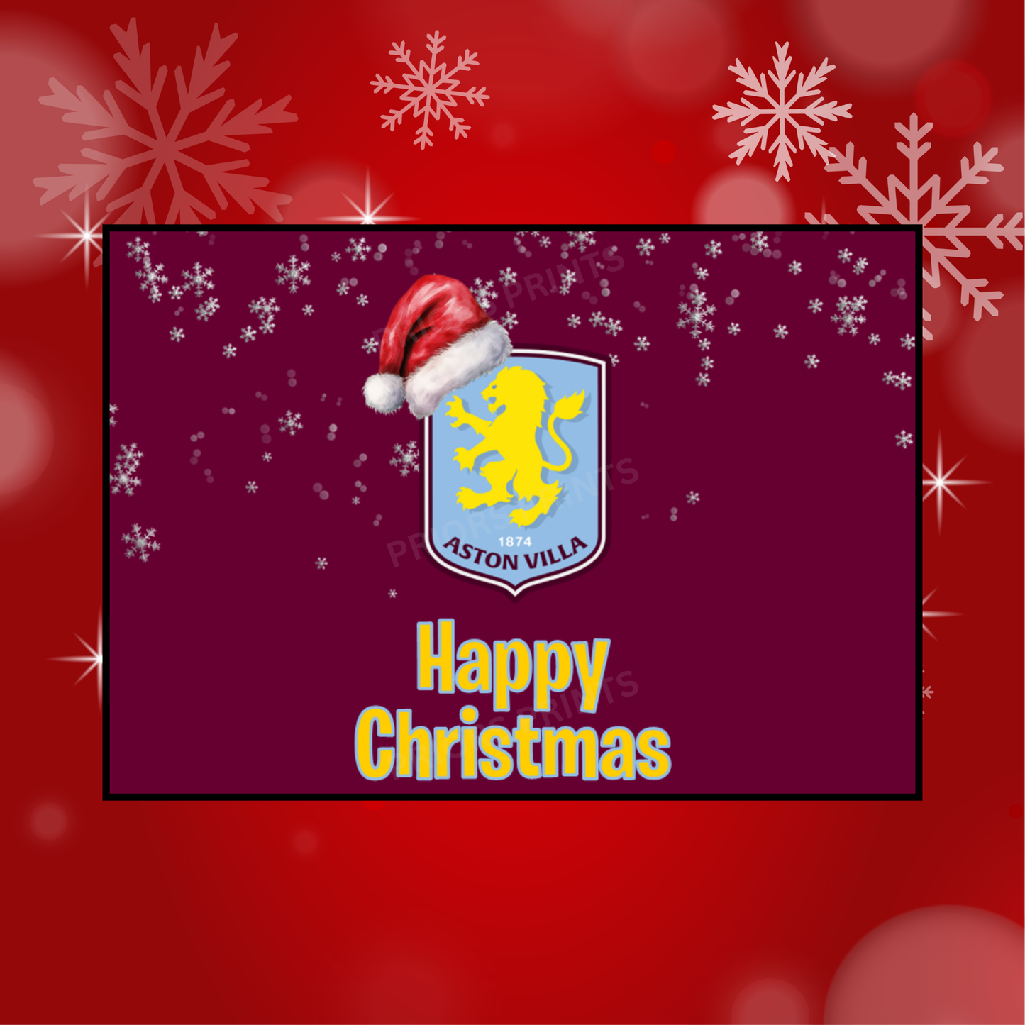 Football Teams Christmas Chocolate Bar Wrapper