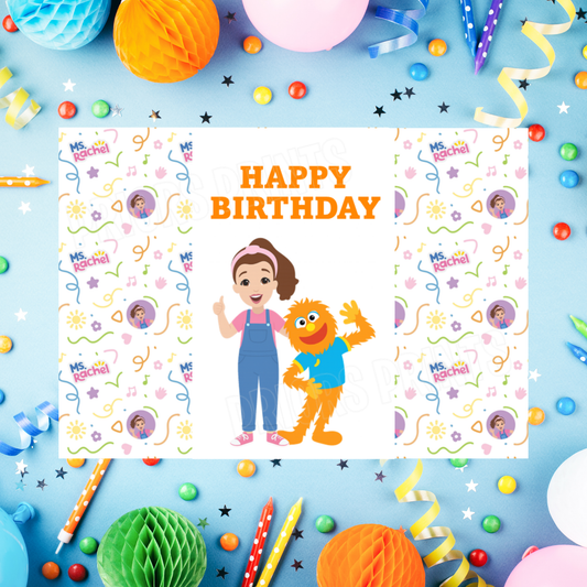 Ms Rachel Birthday Chocolate Bar Wrappers I Miss Rachel I Mrs Rachel