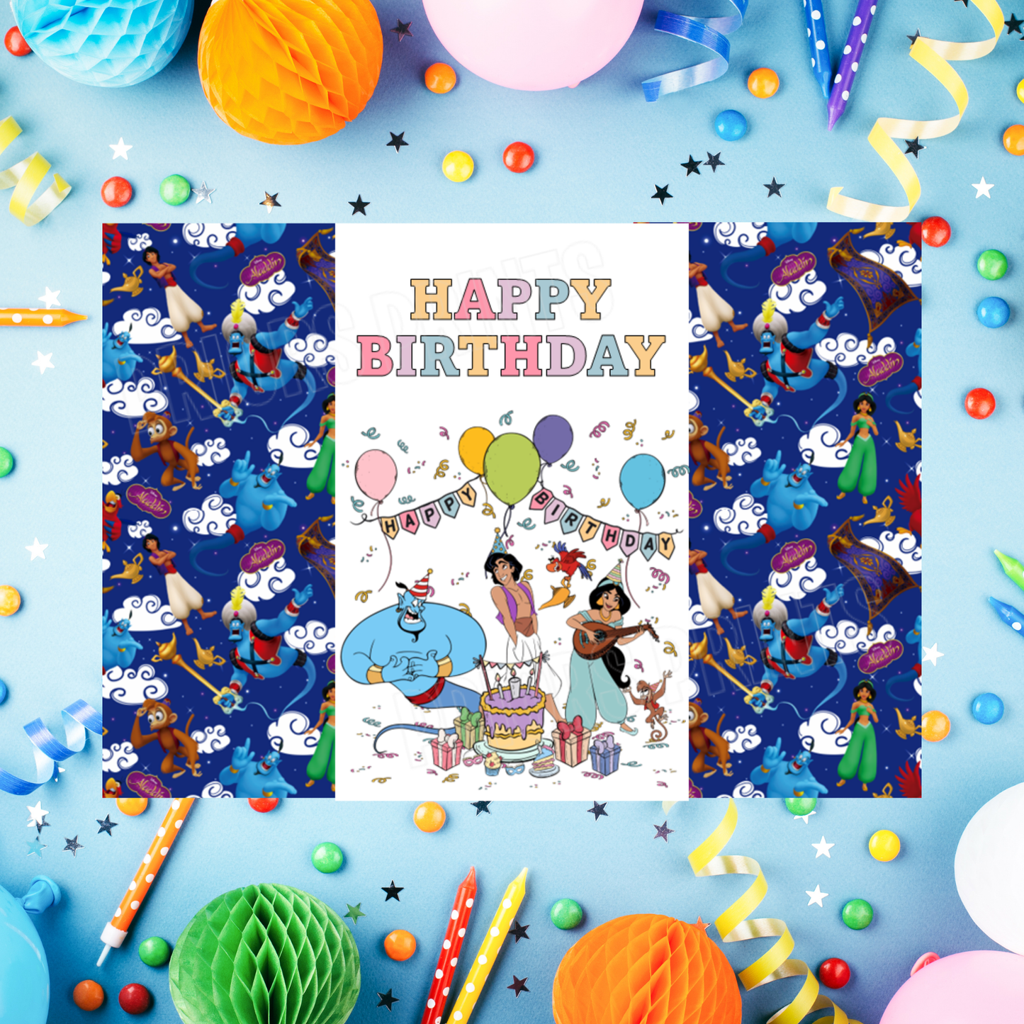 Mixed Disney Characters Birthday Chocolate Bar Wrappers I Aladdin I Beauty & The Beast I Cars I Stitch I Princess I Mickey I Spidey