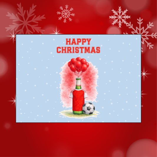 Football Team Beer Bottle Christmas Chocolate Bar Wrapper