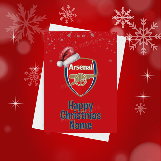 Football Teams Personalised Christmas Card