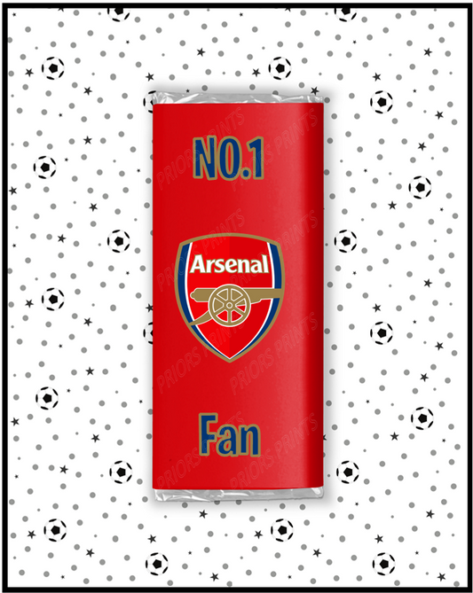 Arsenal Chocolate Bar Wrappers