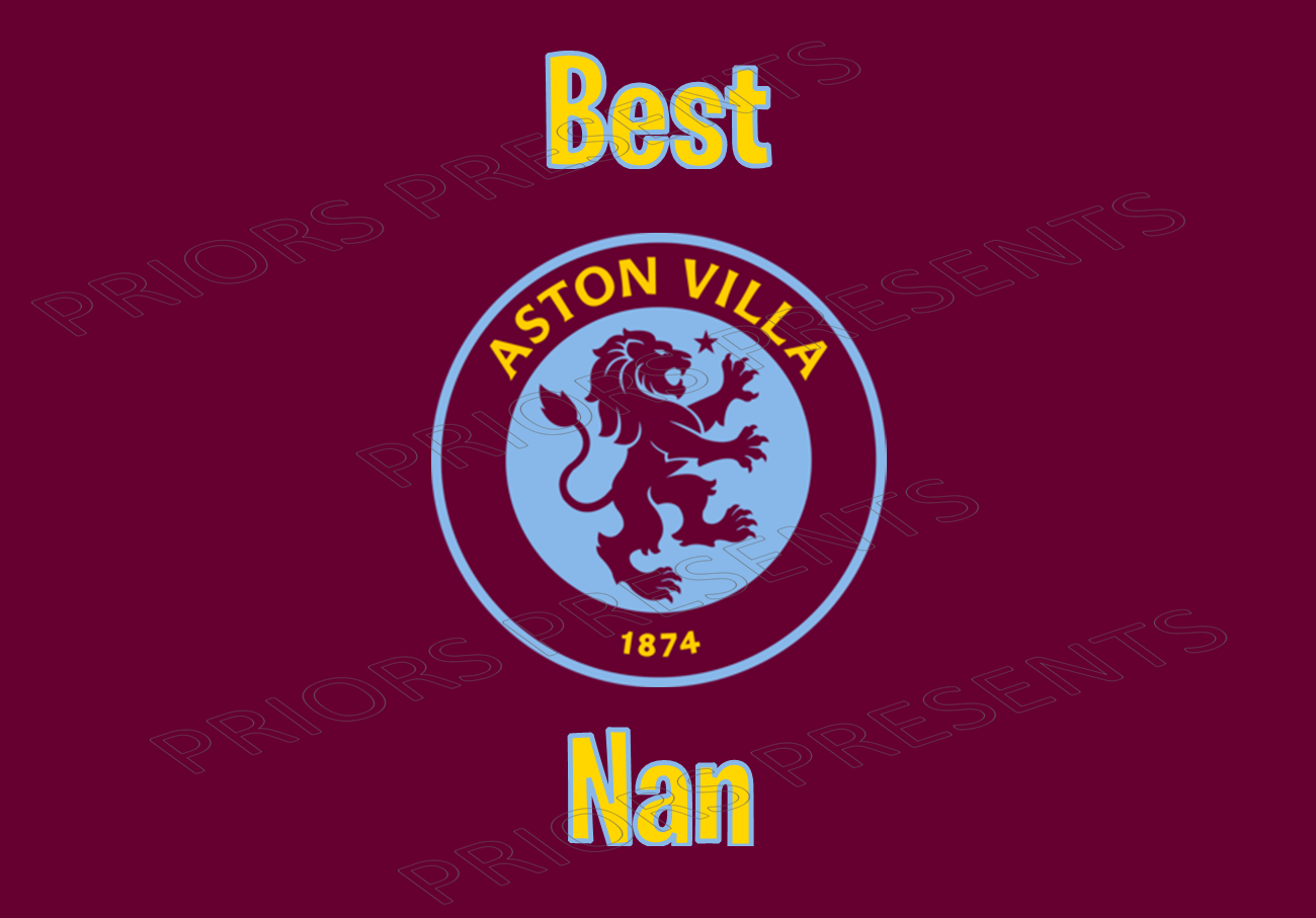 Aston Villa Chocolate Bar Wrappers