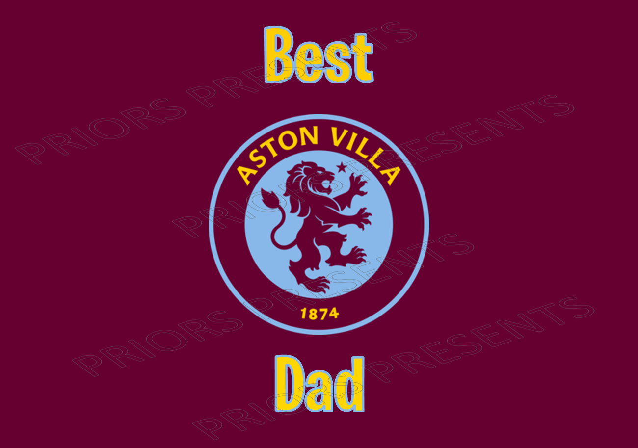 Aston Villa Chocolate Bar Wrappers