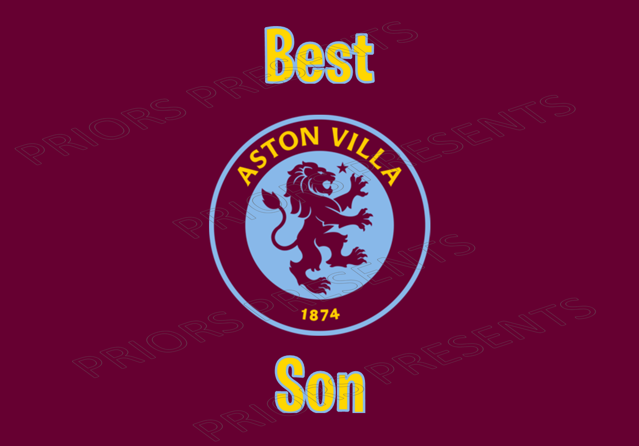 Aston Villa Chocolate Bar Wrappers