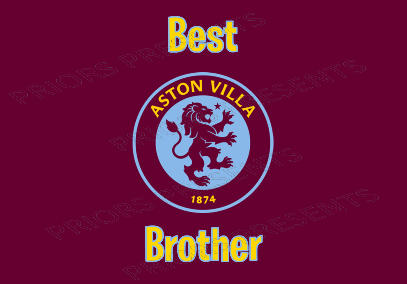 Aston Villa Chocolate Bar Wrappers