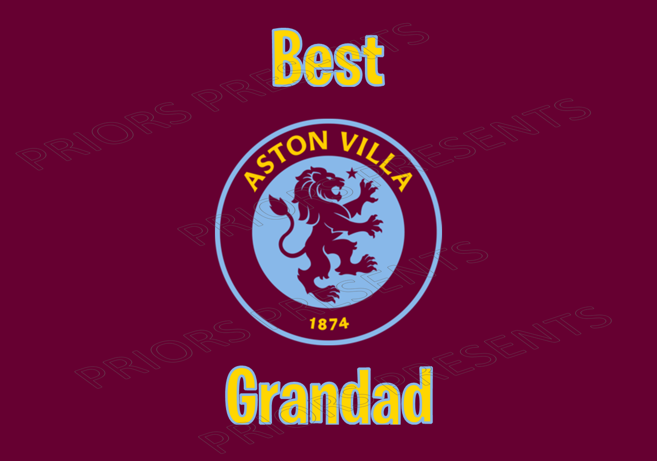 Aston Villa Chocolate Bar Wrappers