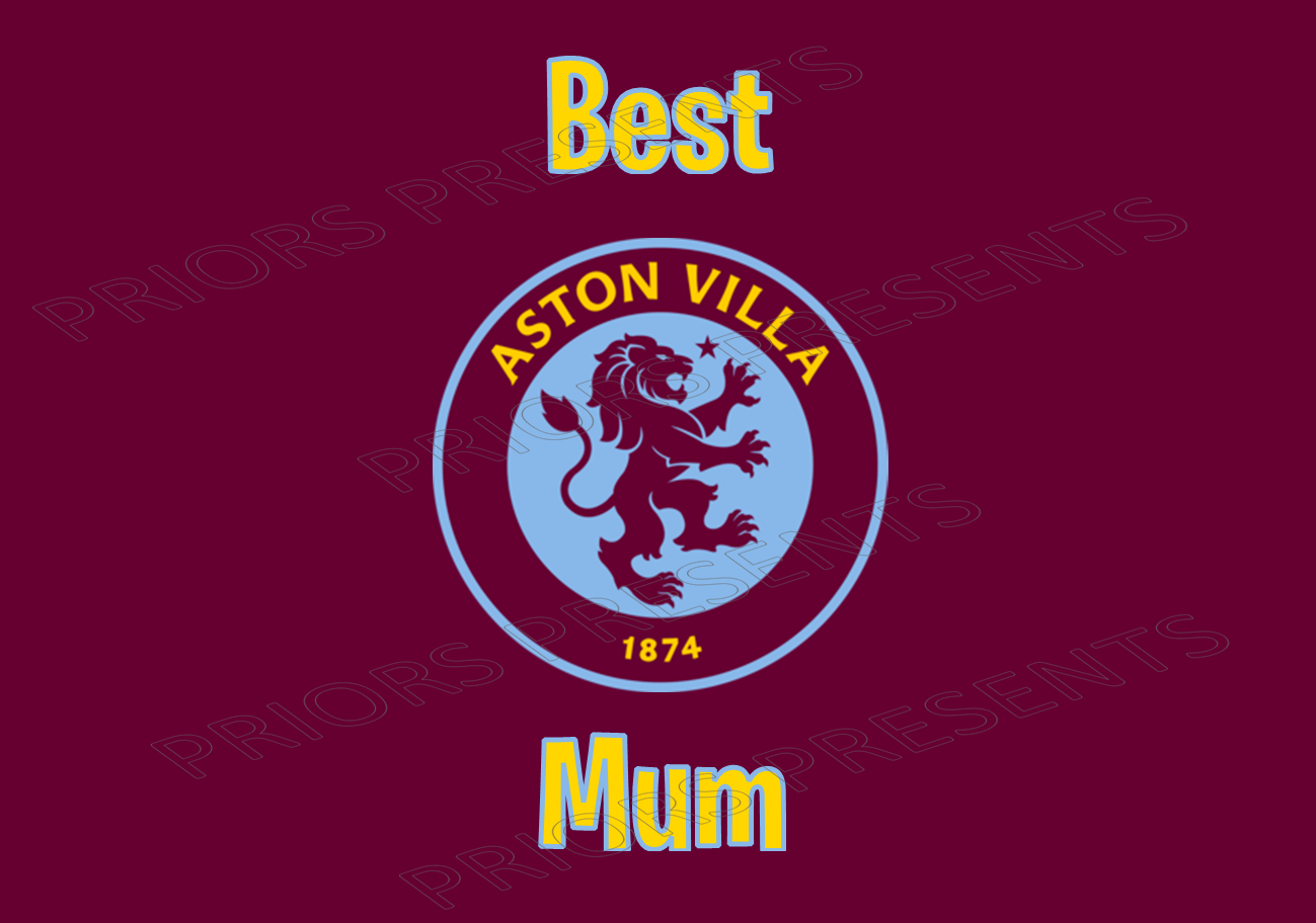 Aston Villa Chocolate Bar Wrappers