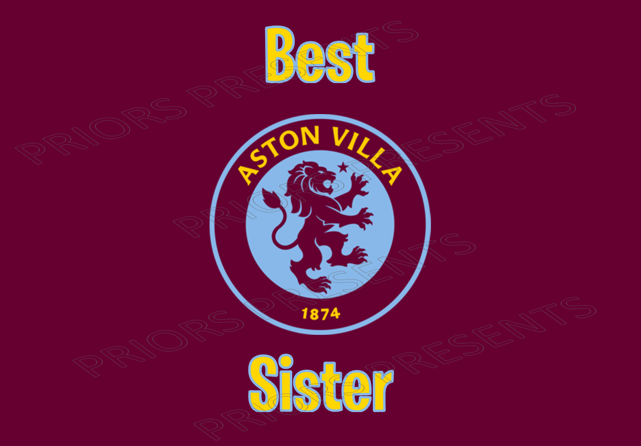 Aston Villa Chocolate Bar Wrappers