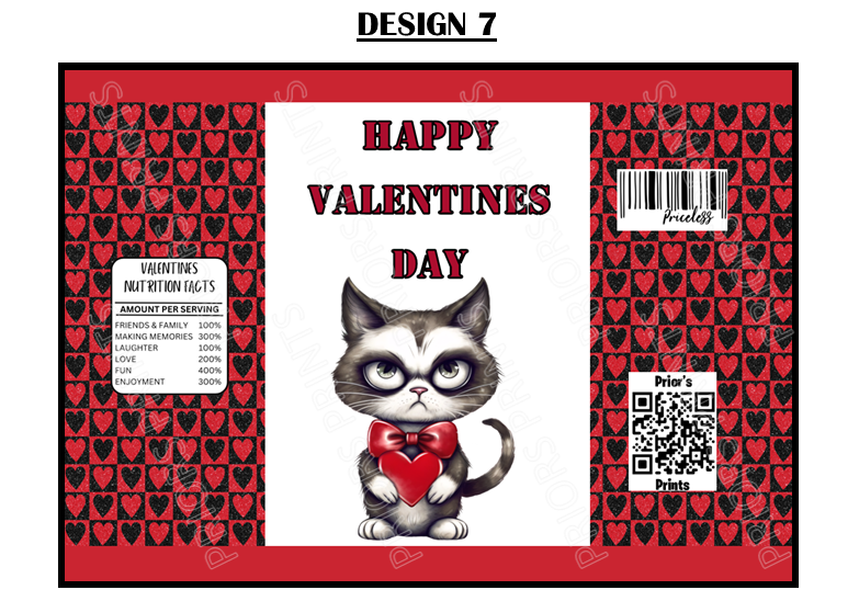 Happy Valentines Treat Packets (Medium Sized)