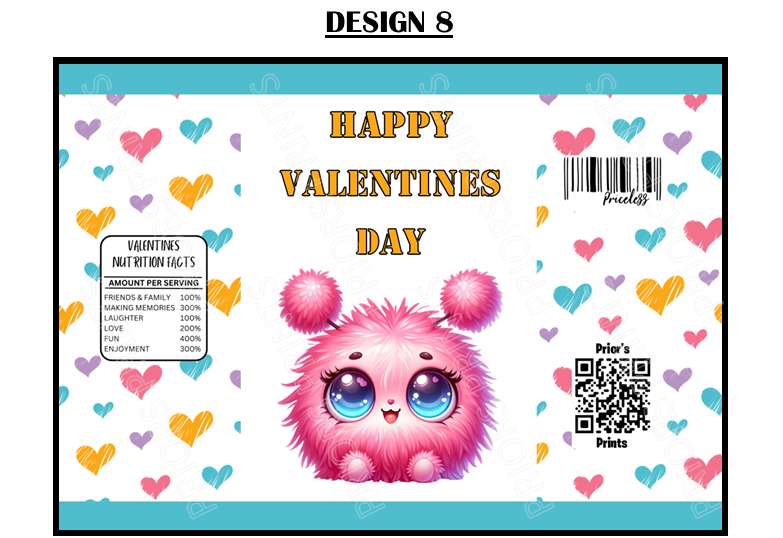 Happy Valentines Treat Packets (Medium Sized)