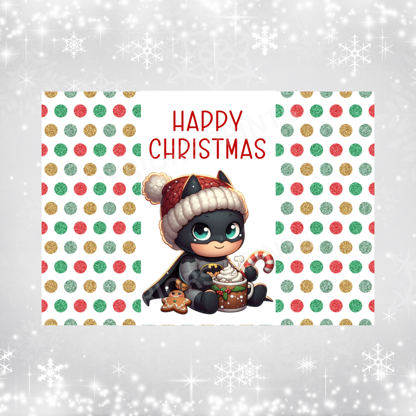 Cute Character Christmas Chocolate Bar Wrapper