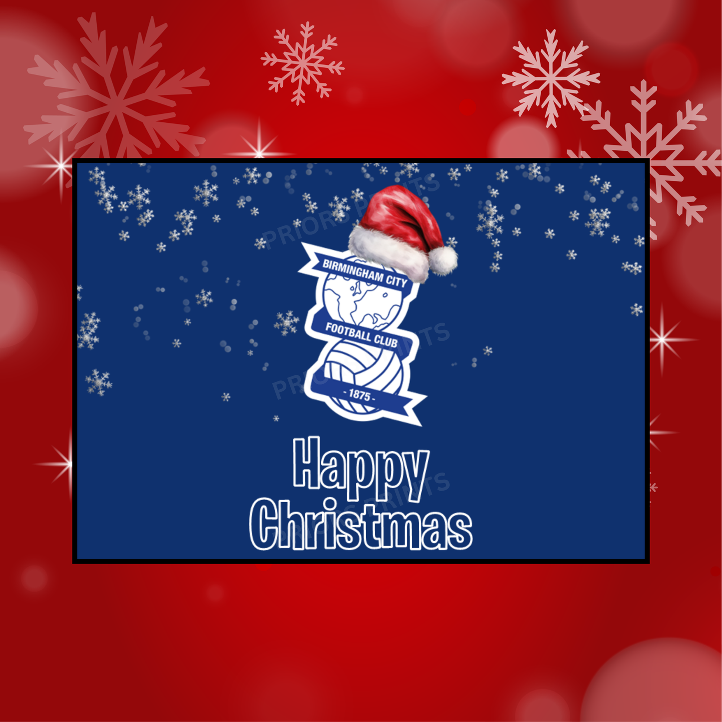 Football Teams Christmas Chocolate Bar Wrapper