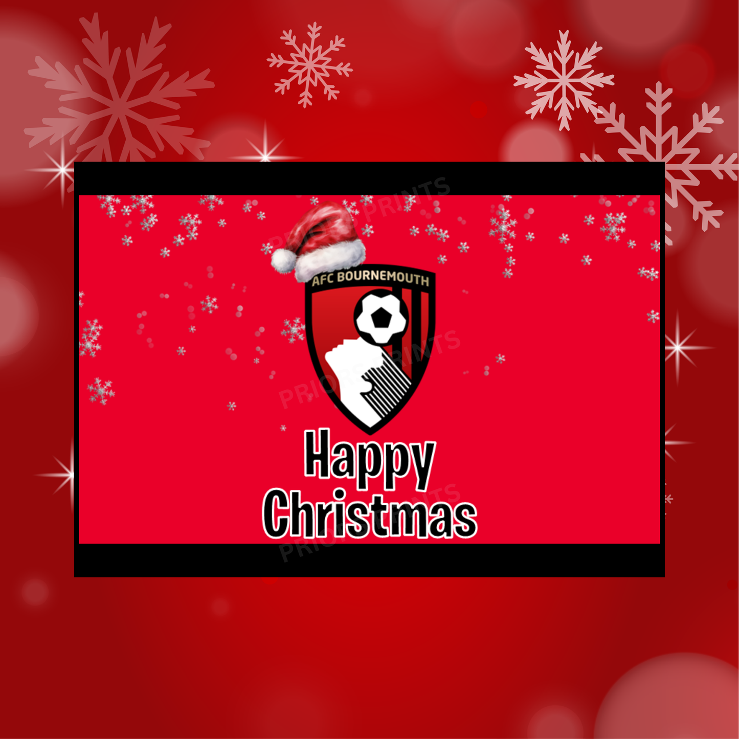 Football Teams Christmas Chocolate Bar Wrapper