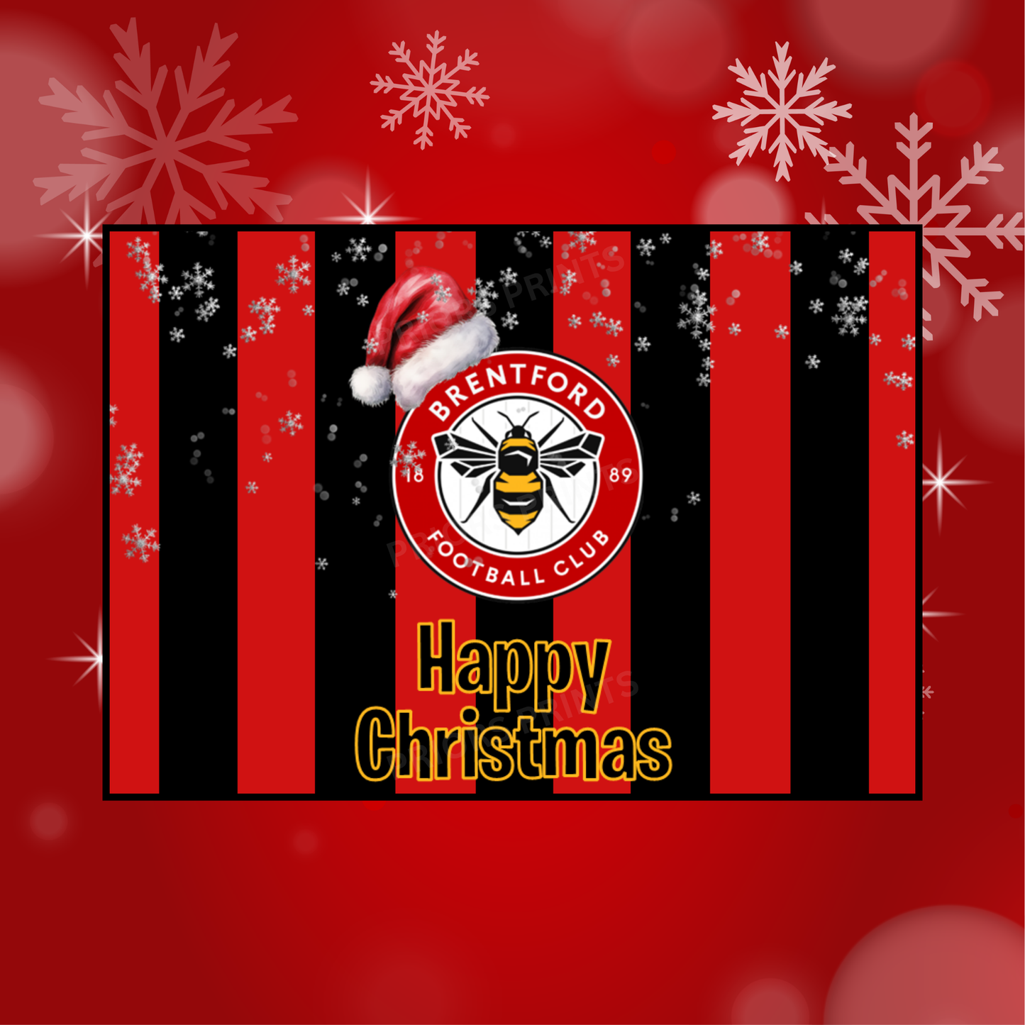 Football Teams Christmas Chocolate Bar Wrapper