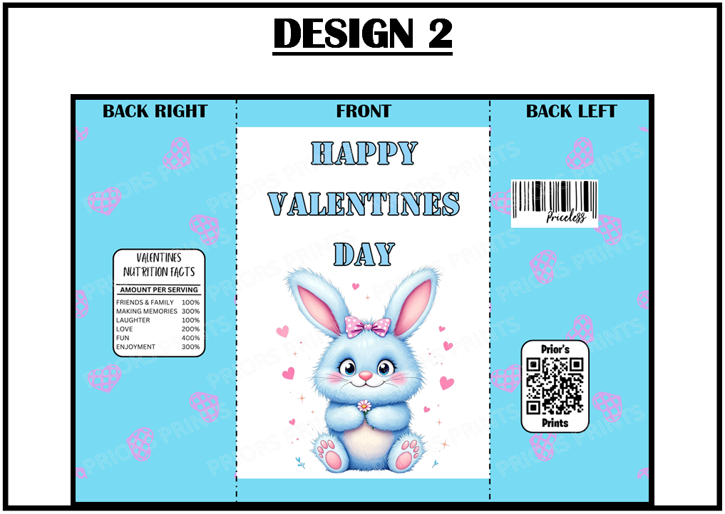 Cute Monsters Valentines Treat Packets (Medium Sized)