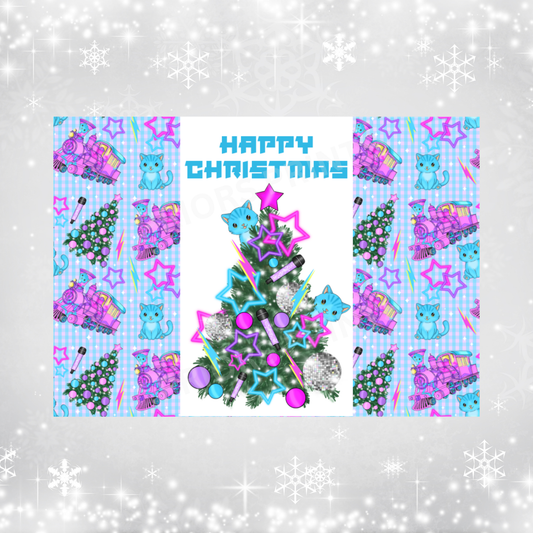 K Pop Tree Christmas Chocolate Bar Wrapper
