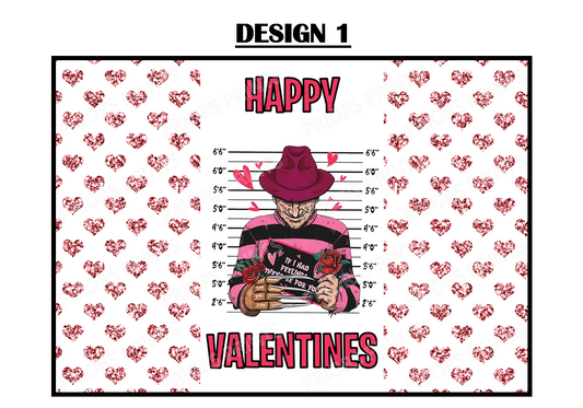 Horror Characters Valentines Chocolate Bar Wrappers (Copy)