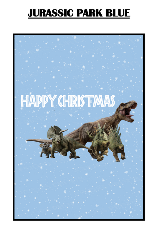 Jurassic Park Christmas Chocolate Bar Wrappers