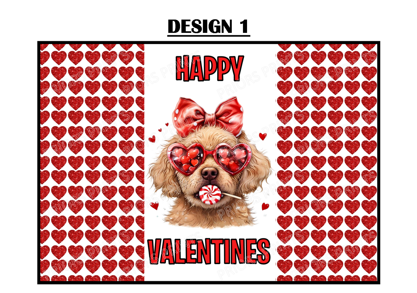 Cute Animals With Sweets Valentines Chocolate Bar Wrappers