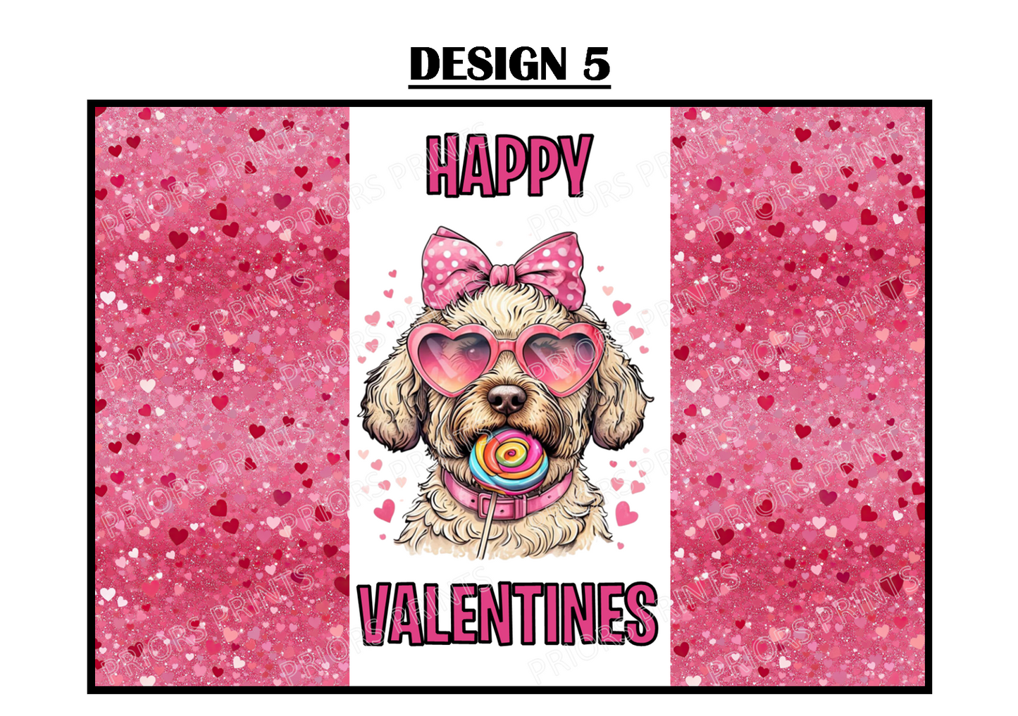 Cute Animals With Sweets Valentines Chocolate Bar Wrappers