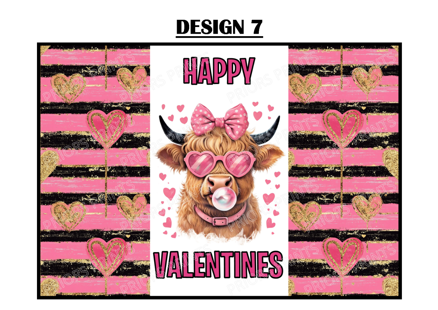 Cute Animals With Sweets Valentines Chocolate Bar Wrappers