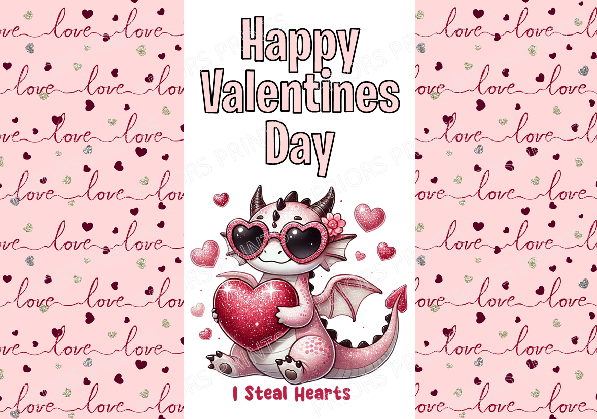 Cute Valentines Animals Chocolate Bar Wrappers