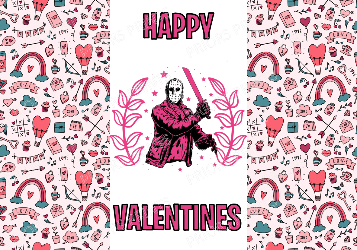 Horror Characters Valentines Chocolate Bar Wrappers (Copy)