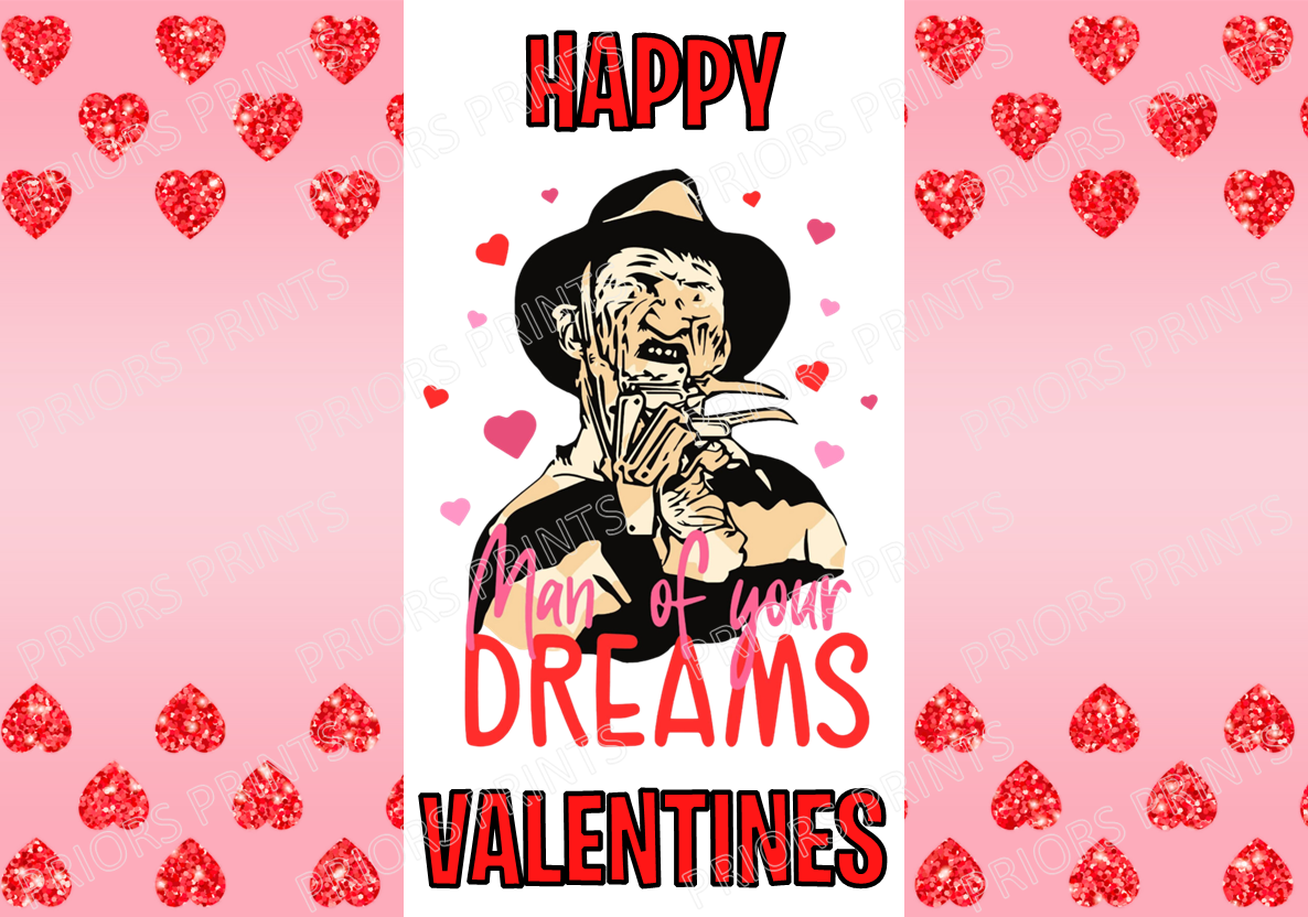 Horror Characters Valentines Chocolate Bar Wrappers (Copy)