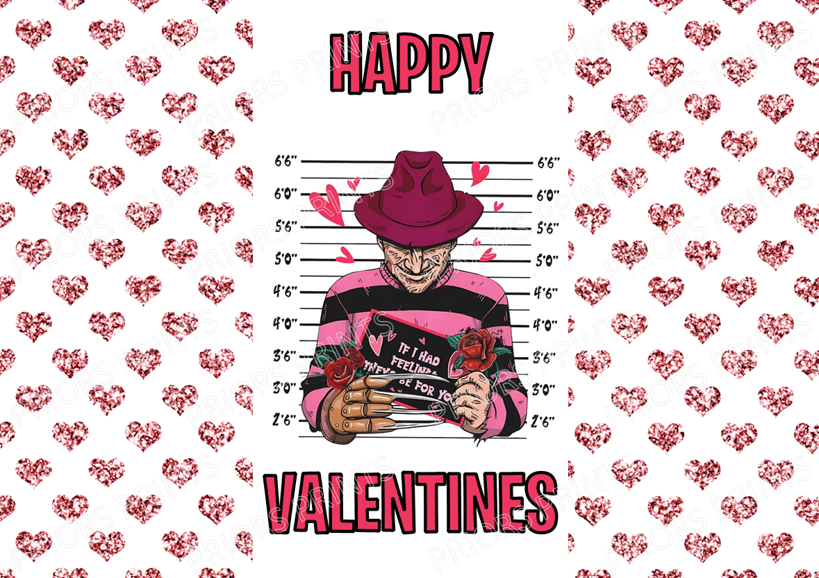 Horror Characters Valentines Chocolate Bar Wrappers (Copy)