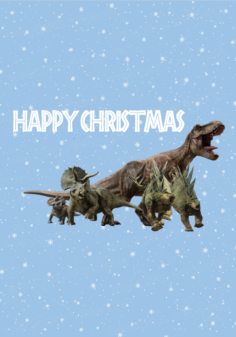 Jurassic Park Christmas Chocolate Bar Wrappers