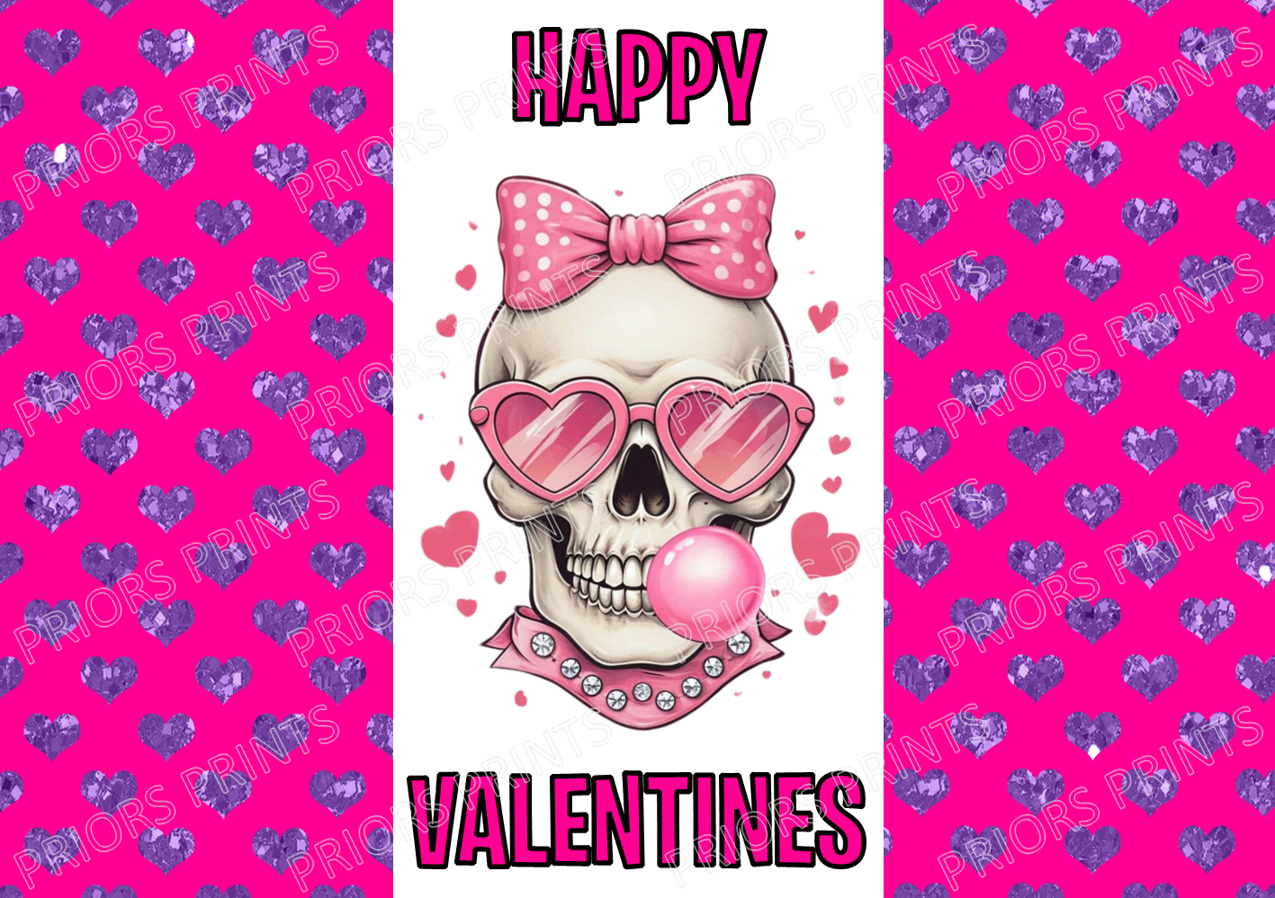 Skeleton Valentines Chocolate Bar Wrappers