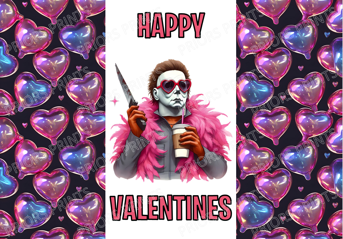 Horror Characters Valentines Chocolate Bar Wrappers (Copy)