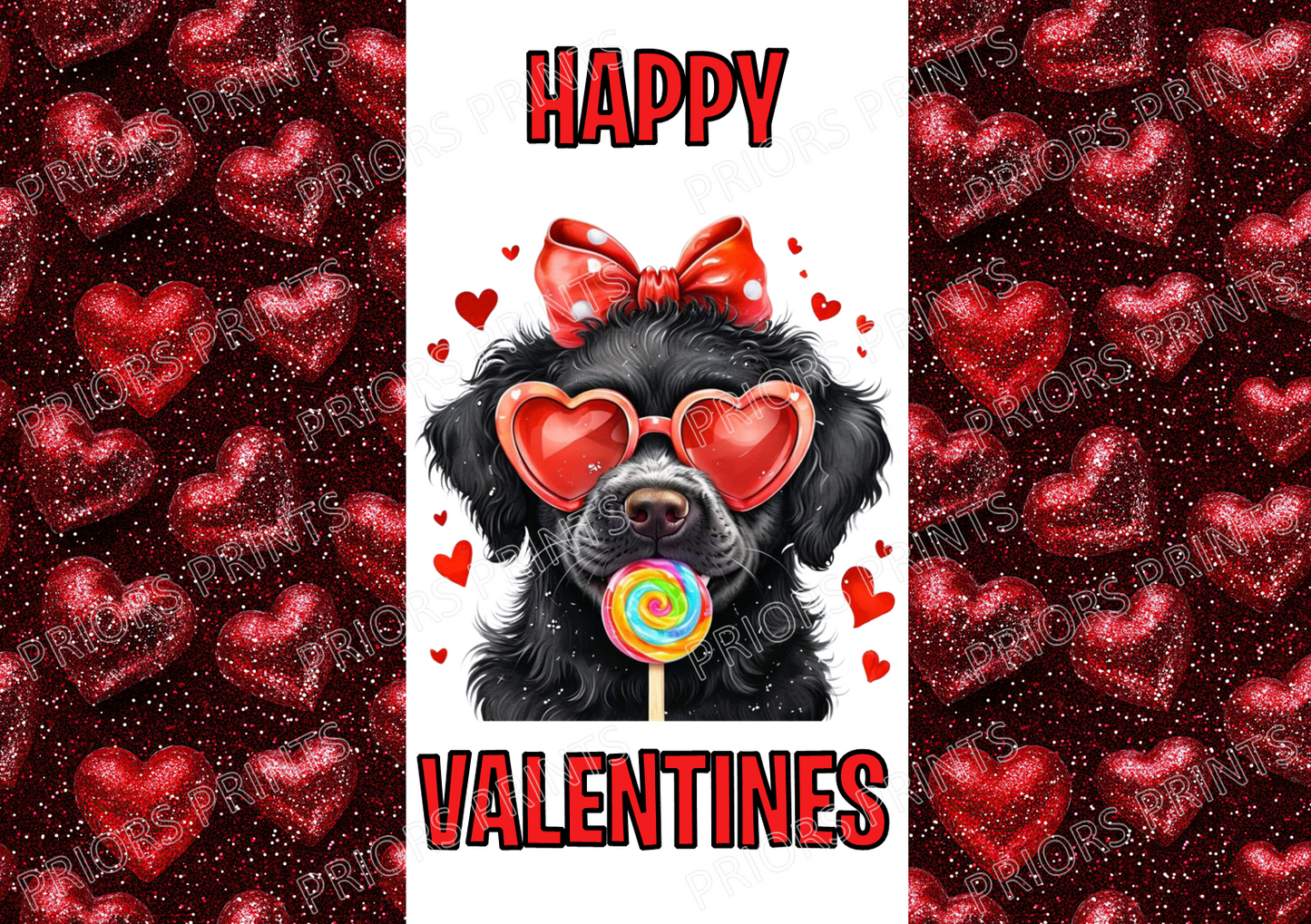 Cute Animals With Sweets Valentines Chocolate Bar Wrappers