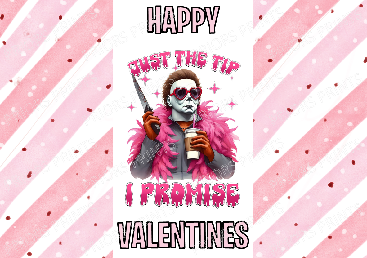 Horror Characters Valentines Chocolate Bar Wrappers (Copy)