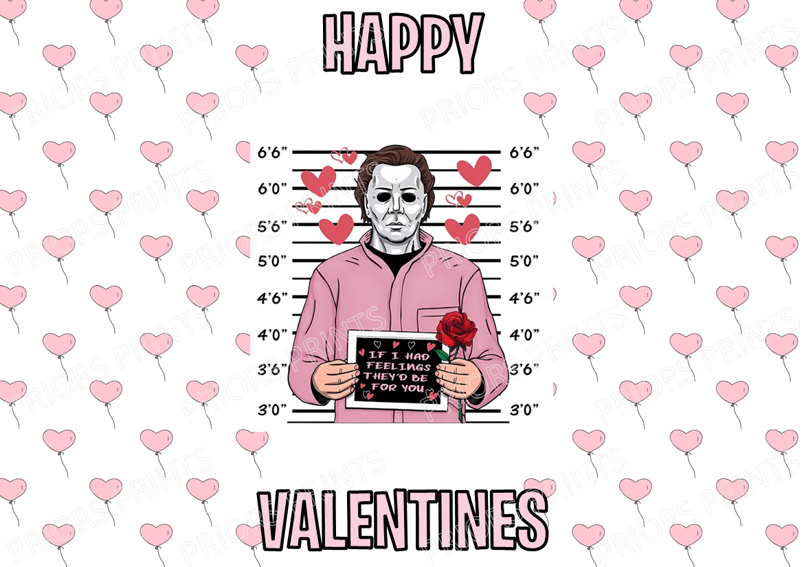 Horror Characters Valentines Chocolate Bar Wrappers (Copy)