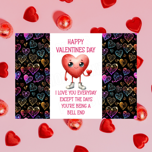 Funny Offensive Valentines Day Chocolate Bar Wrappers Listing 3