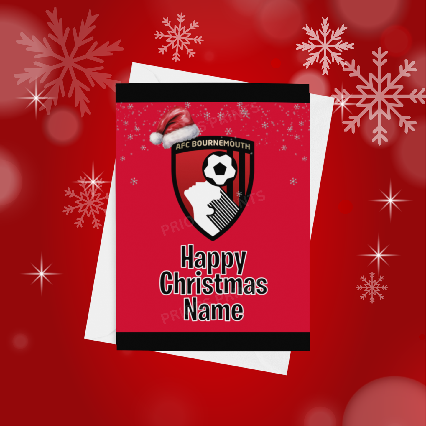 Football Teams Personalised Christmas Card