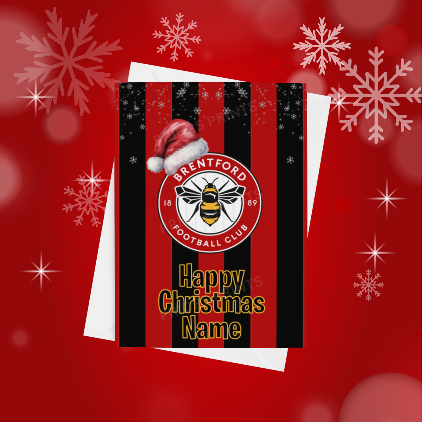 Football Teams Personalised Christmas Card