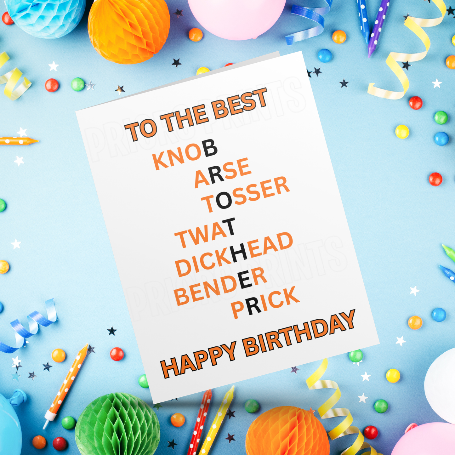 Funny/Offensive Birthday Card with Swear Words for Family Members Mum I Dad I Brother I Sister I Grandad I Daughter I Niece I Son I Nephew