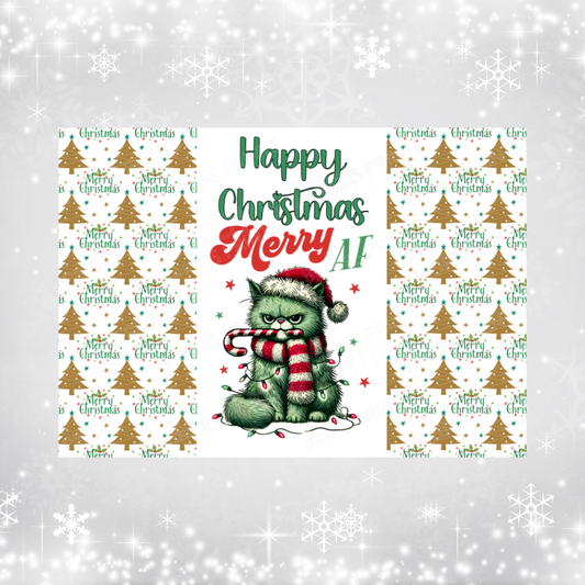 Grumpy Animals Christmas Chocolate Bar Wrapper