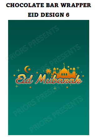 Eid Chocolate Bar Wrappers