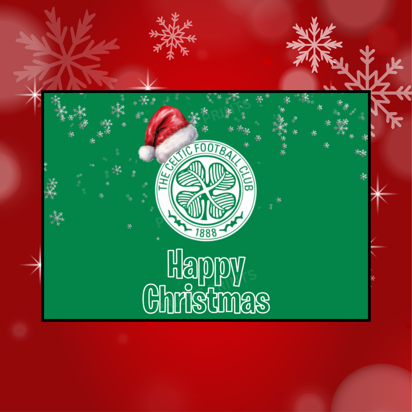 Football Teams Christmas Chocolate Bar Wrapper