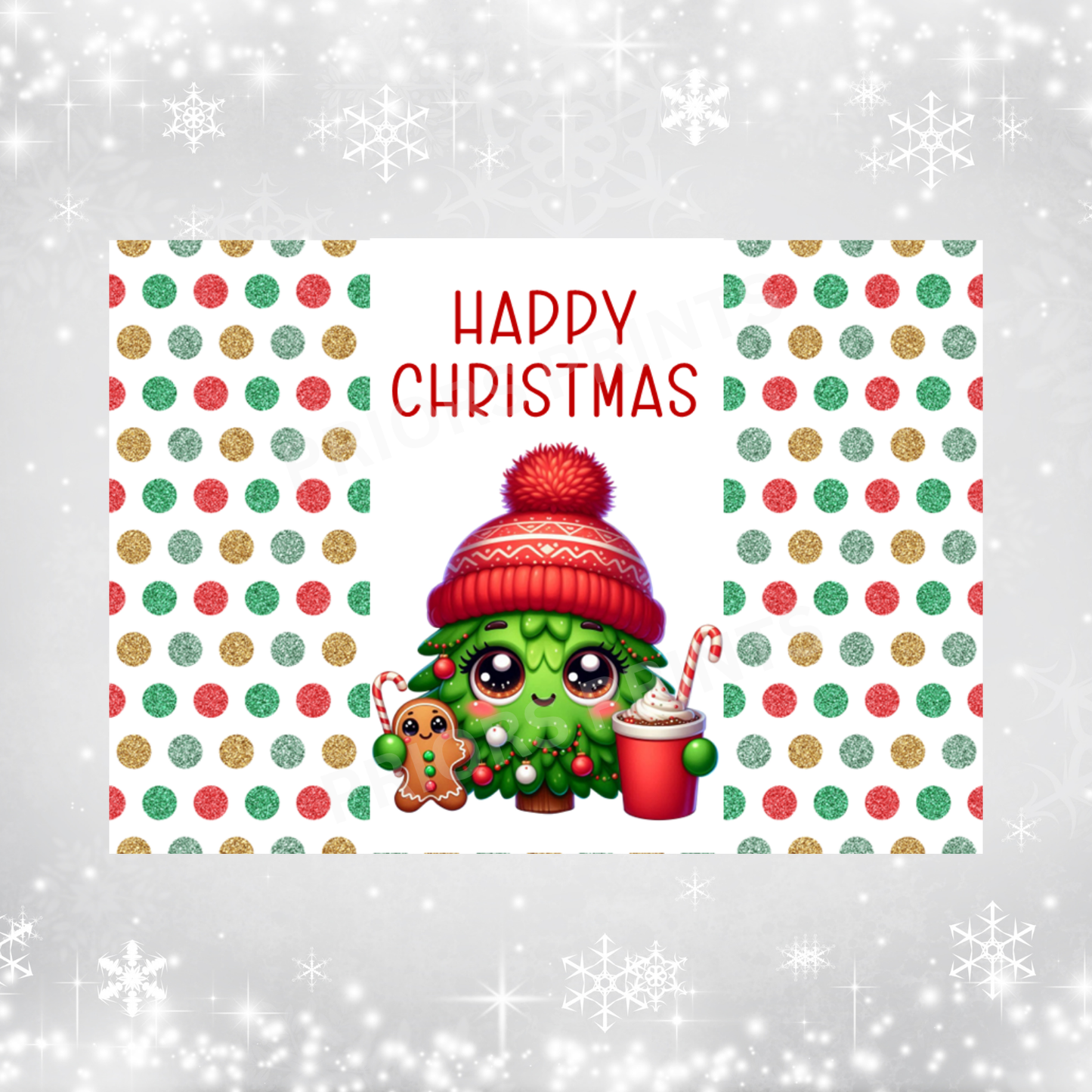 Cute Character Christmas Chocolate Bar Wrapper