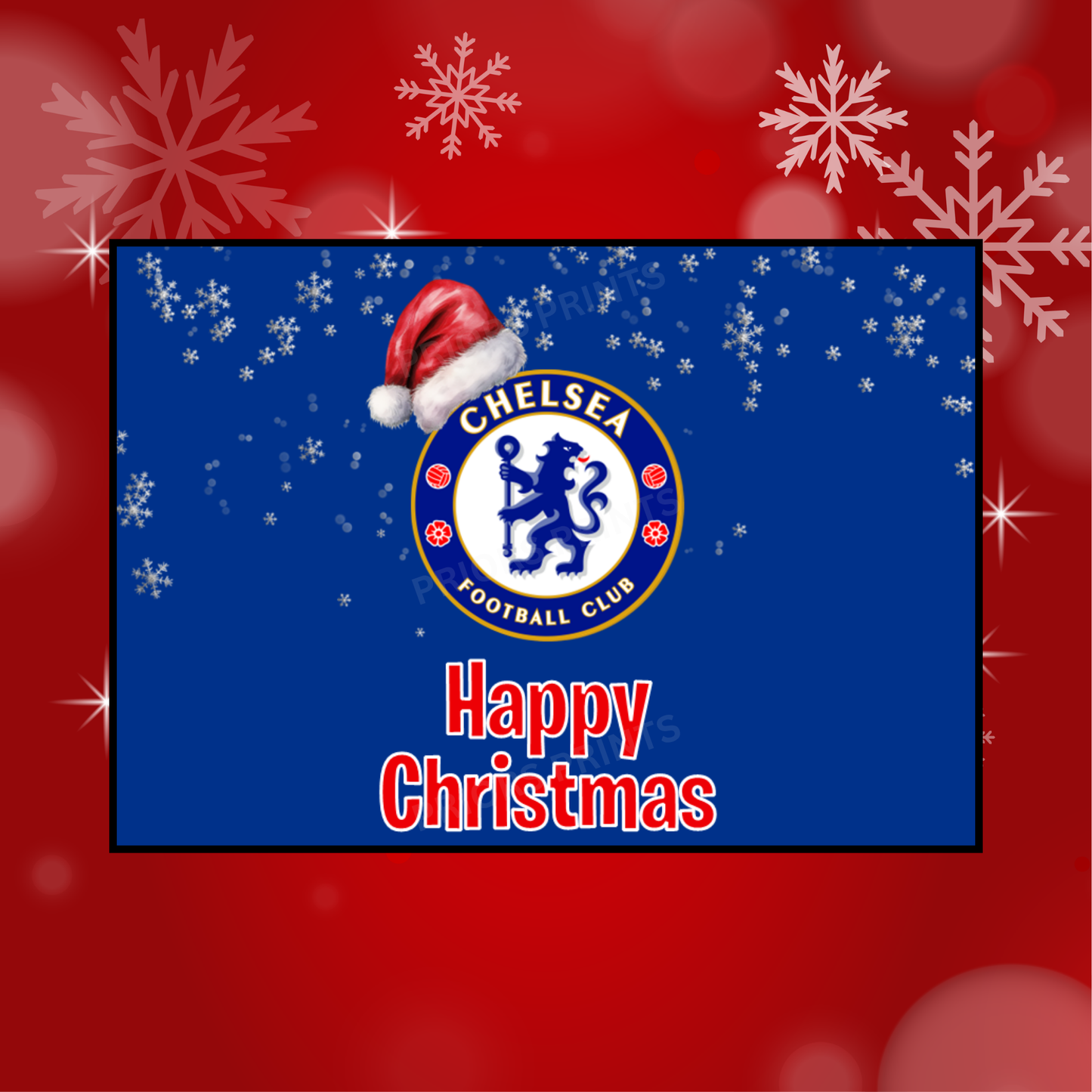 Football Teams Christmas Chocolate Bar Wrapper