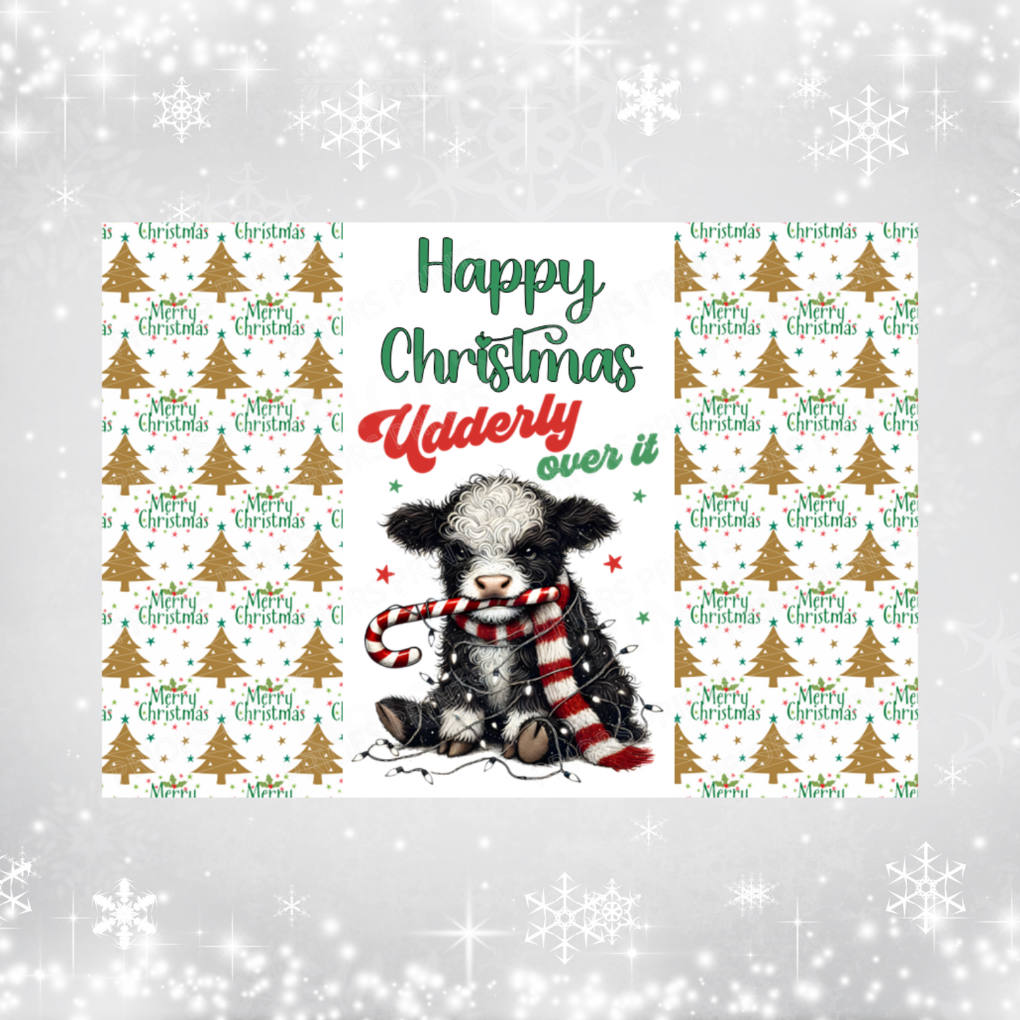 Grumpy Animals Christmas Chocolate Bar Wrapper