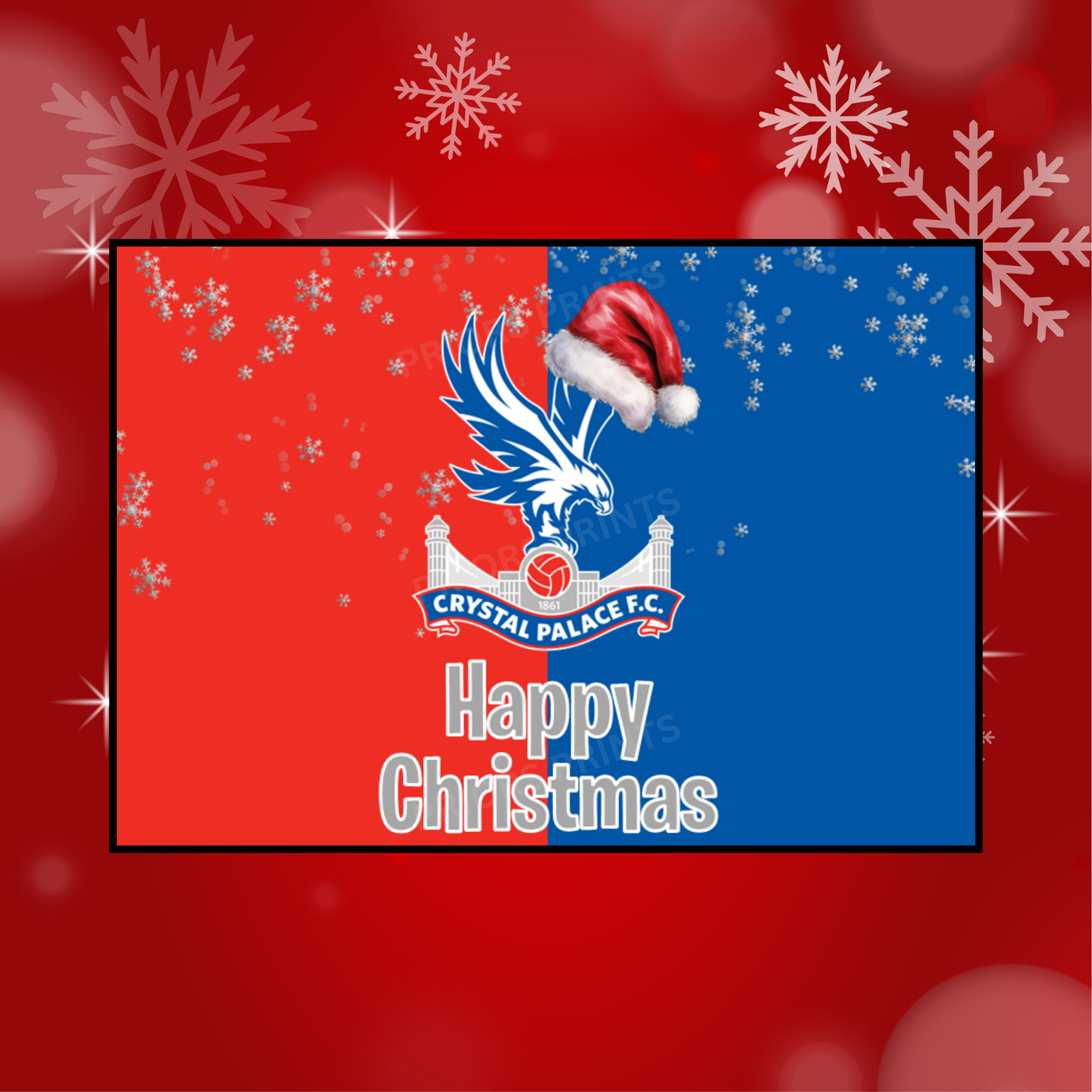 Football Teams Christmas Chocolate Bar Wrapper