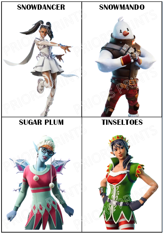 Fortnite Chocolate Bar Wrappers