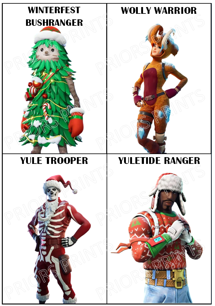 Fortnite Chocolate Bar Wrappers